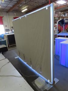 SYK-1050 Symphony Portable Backlit Display and MOD-1722 Backlit Reception Counter with Locking Storage -- View 7