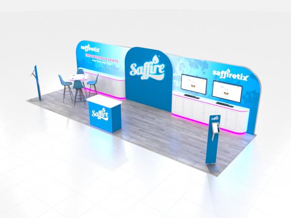 VK-4056 -- Custom Modular Inline Exhibit -- 10 x 30 Version